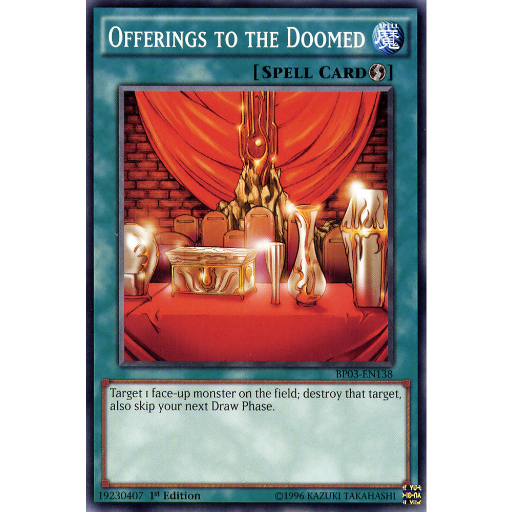 Offerings of the Doomed BP03-EN138 Yu-Gi-Oh! Card from the Battle Pack 3: Monster League Set