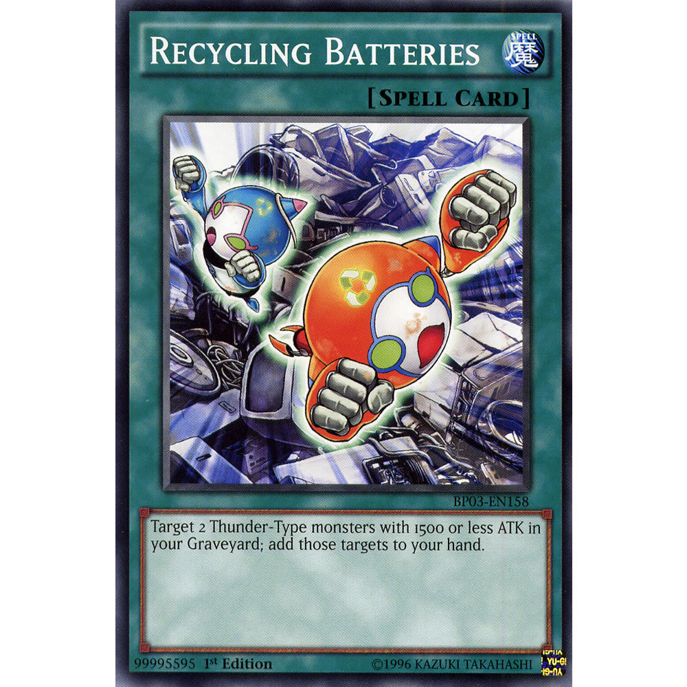 Recycling Batteries BP03-EN158 Yu-Gi-Oh! Card from the Battle Pack 3: Monster League Set