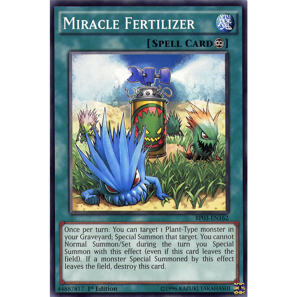 Miracle Fertilizer BP03-EN162 Yu-Gi-Oh! Card from the Battle Pack 3: Monster League Set