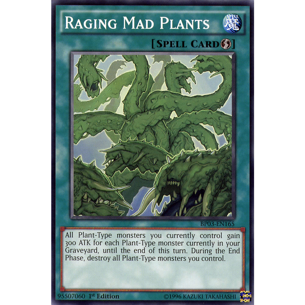 Raging Mad Plants BP03-EN165 Yu-Gi-Oh! Card from the Battle Pack 3: Monster League Set