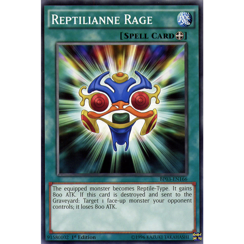 Reptilianne Rage BP03-EN166 Yu-Gi-Oh! Card from the Battle Pack 3: Monster League Set