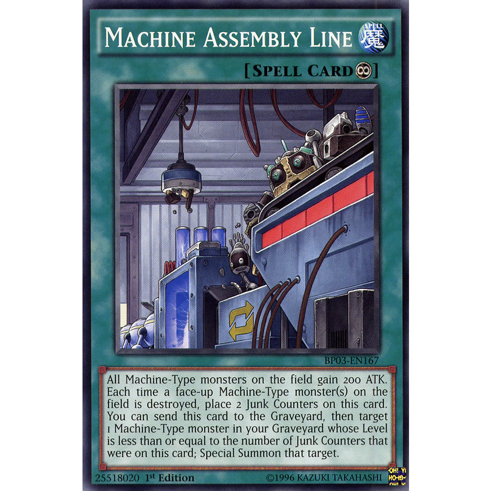 Machine Assembly Line BP03-EN167 Yu-Gi-Oh! Card from the Battle Pack 3: Monster League Set