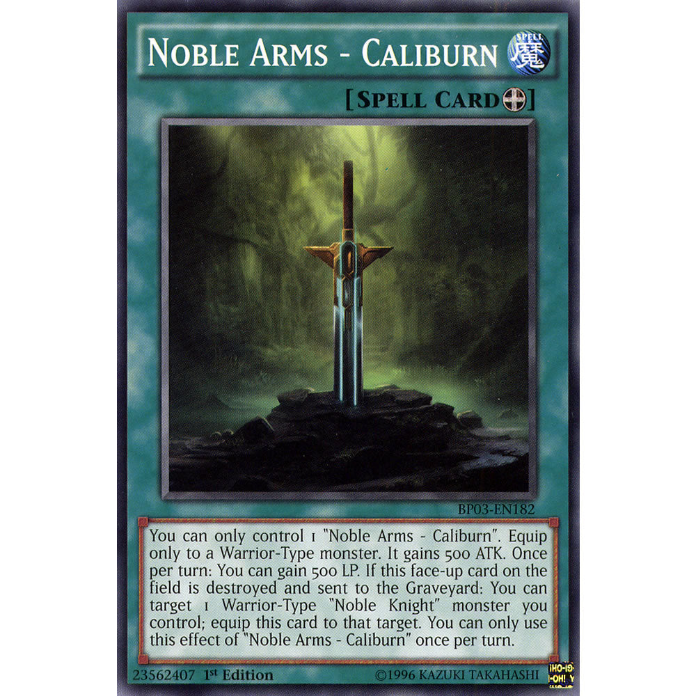Noble Arms - Caliburn BP03-EN182 Yu-Gi-Oh! Card from the Battle Pack 3: Monster League Set