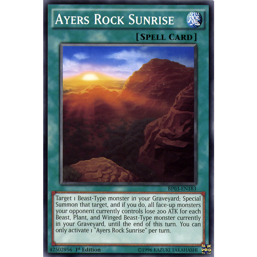 Ayers Rock Sunrise BP03-EN183 Yu-Gi-Oh! Card from the Battle Pack 3: Monster League Set