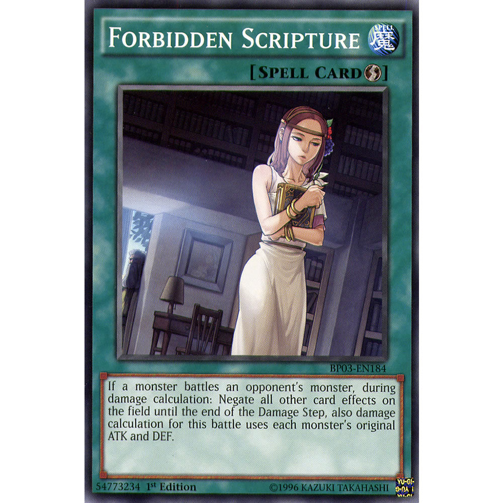 Forbidden Scripture BP03-EN184 Yu-Gi-Oh! Card from the Battle Pack 3: Monster League Set