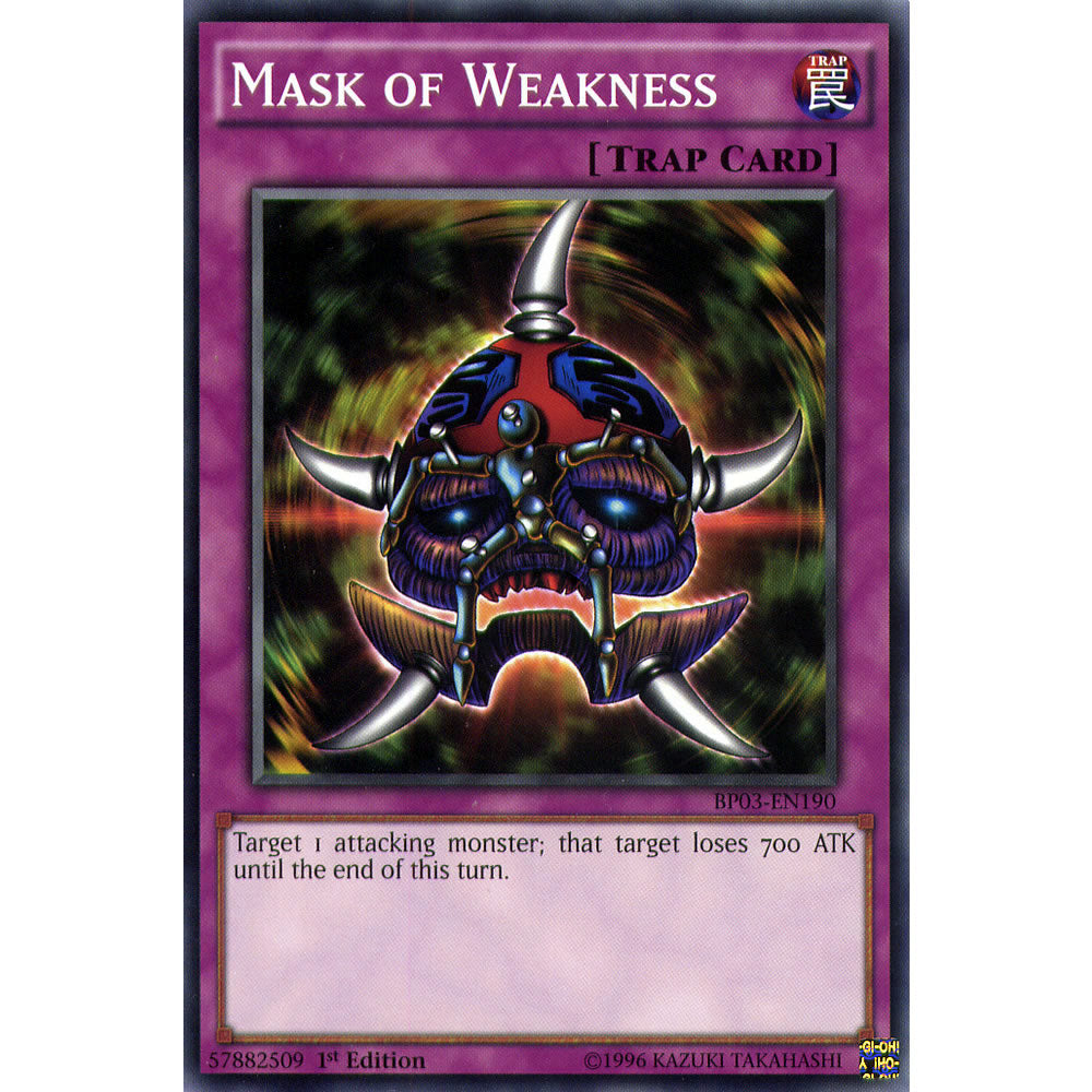 Mask of Weakness BP03-EN190 Yu-Gi-Oh! Card from the Battle Pack 3: Monster League Set