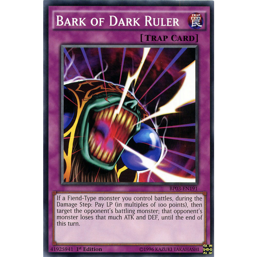 Bark of Dark Ruler BP03-EN191 Yu-Gi-Oh! Card from the Battle Pack 3: Monster League Set