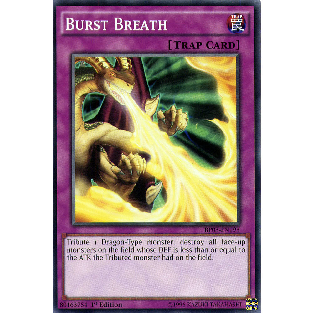 Burst Breath BP03-EN193 Yu-Gi-Oh! Card from the Battle Pack 3: Monster League Set
