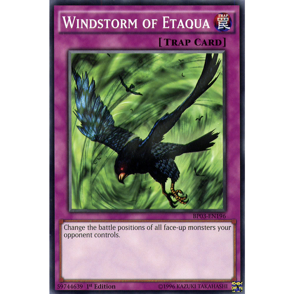 Windstorm of Etaqua BP03-EN196 Yu-Gi-Oh! Card from the Battle Pack 3: Monster League Set