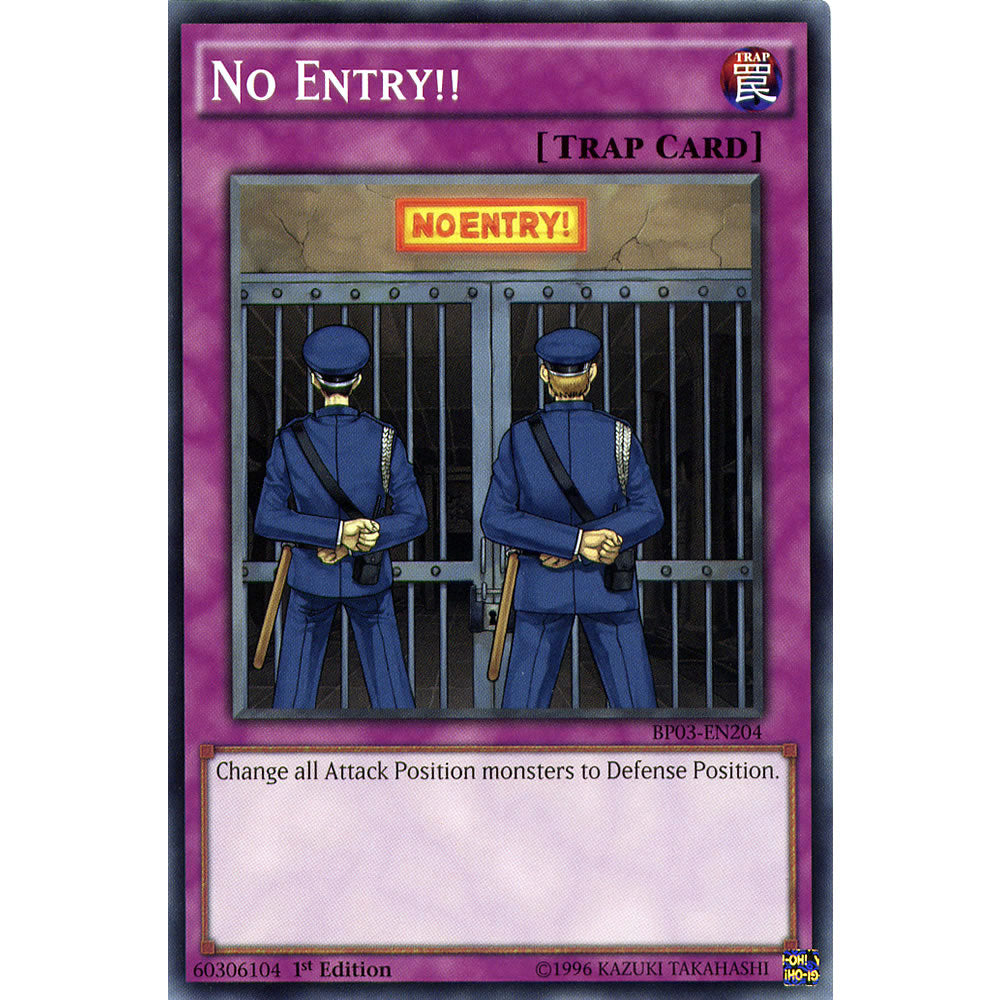 No Entry!! BP03-EN204 Yu-Gi-Oh! Card from the Battle Pack 3: Monster League Set