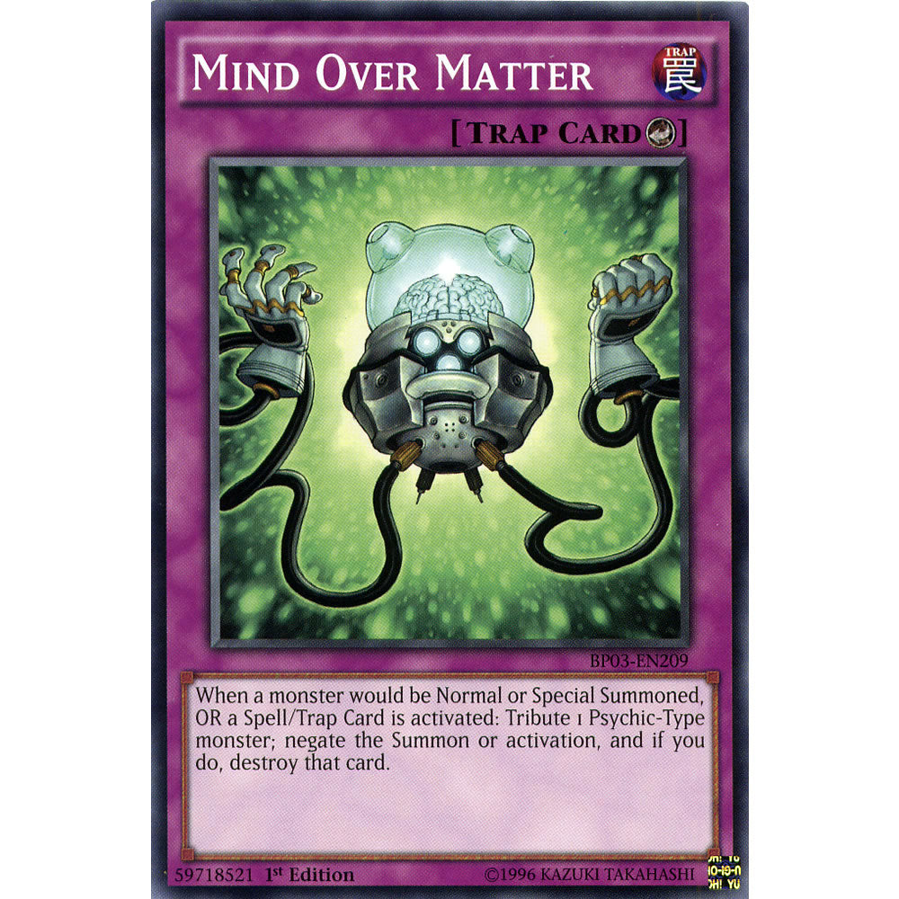 Mind Over Matter BP03-EN209 Yu-Gi-Oh! Card from the Battle Pack 3: Monster League Set