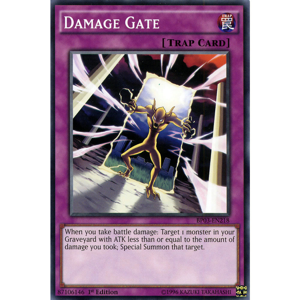 Damage Gate BP03-EN218 Yu-Gi-Oh! Card from the Battle Pack 3: Monster League Set