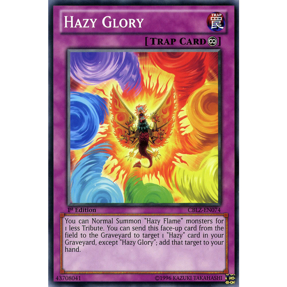 Hazy Glory CBLZ-EN074 Yu-Gi-Oh! Card from the Cosmo Blazer Set