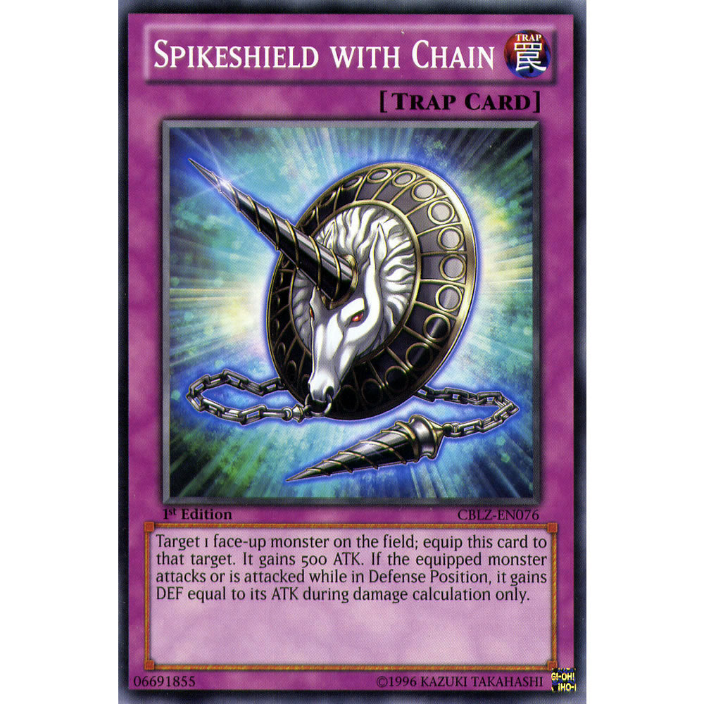 Spikeshield with Chain CBLZ-EN076 Yu-Gi-Oh! Card from the Cosmo Blazer Set