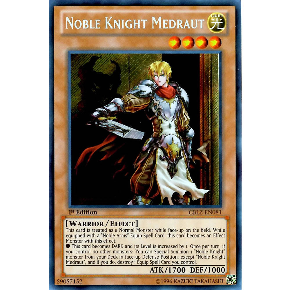 Noble Knight Medraut CBLZ-EN081 Yu-Gi-Oh! Card from the Cosmo Blazer Set