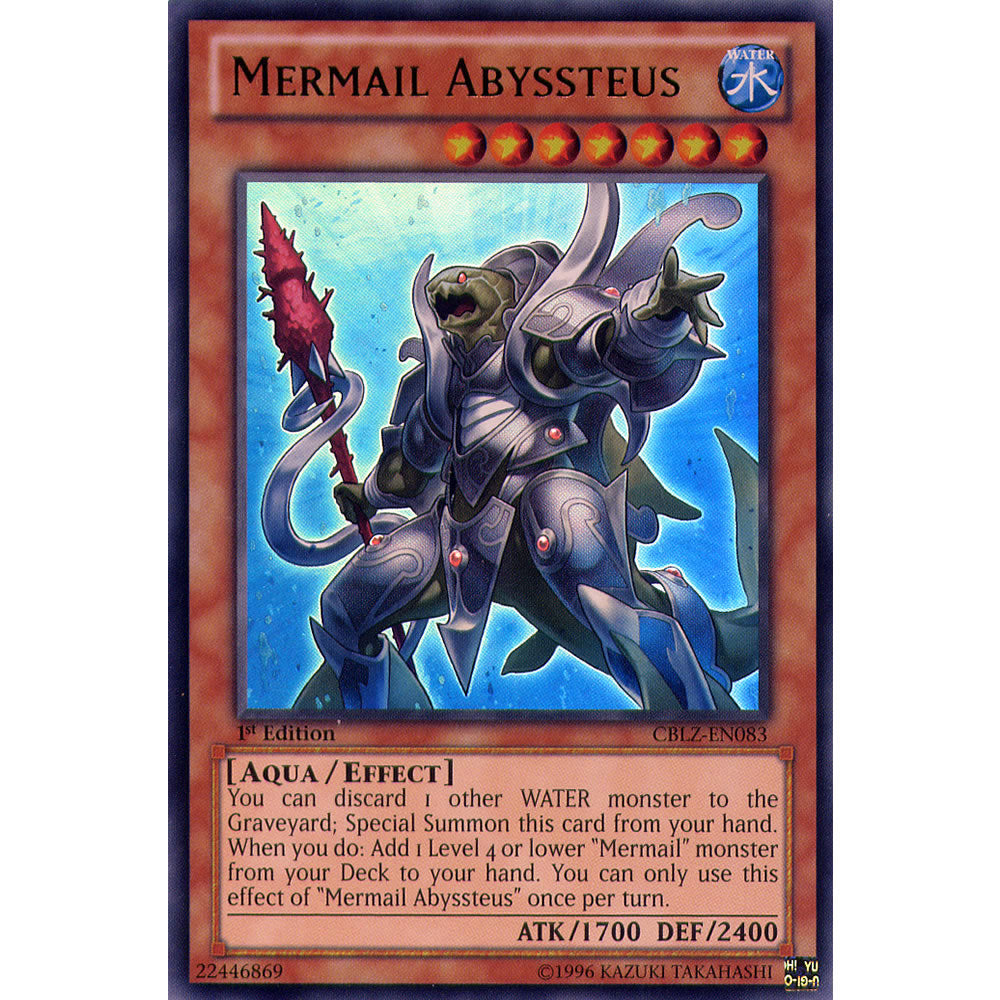 Mermail Abyssteus CBLZ-EN083 Yu-Gi-Oh! Card from the Cosmo Blazer Set