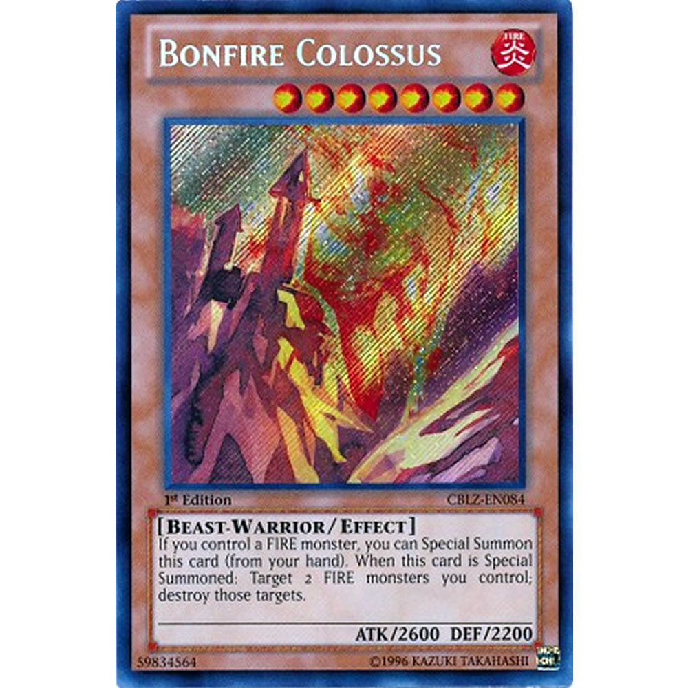 Bonfire Colossus CBLZ-EN084 Yu-Gi-Oh! Card from the Cosmo Blazer Set