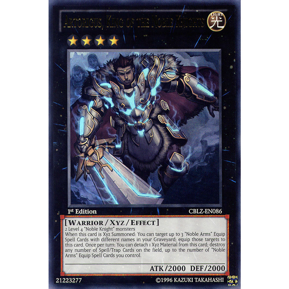 Artorigus, King of the Noble Knights CBLZ-EN086 Yu-Gi-Oh! Card from the Cosmo Blazer Set