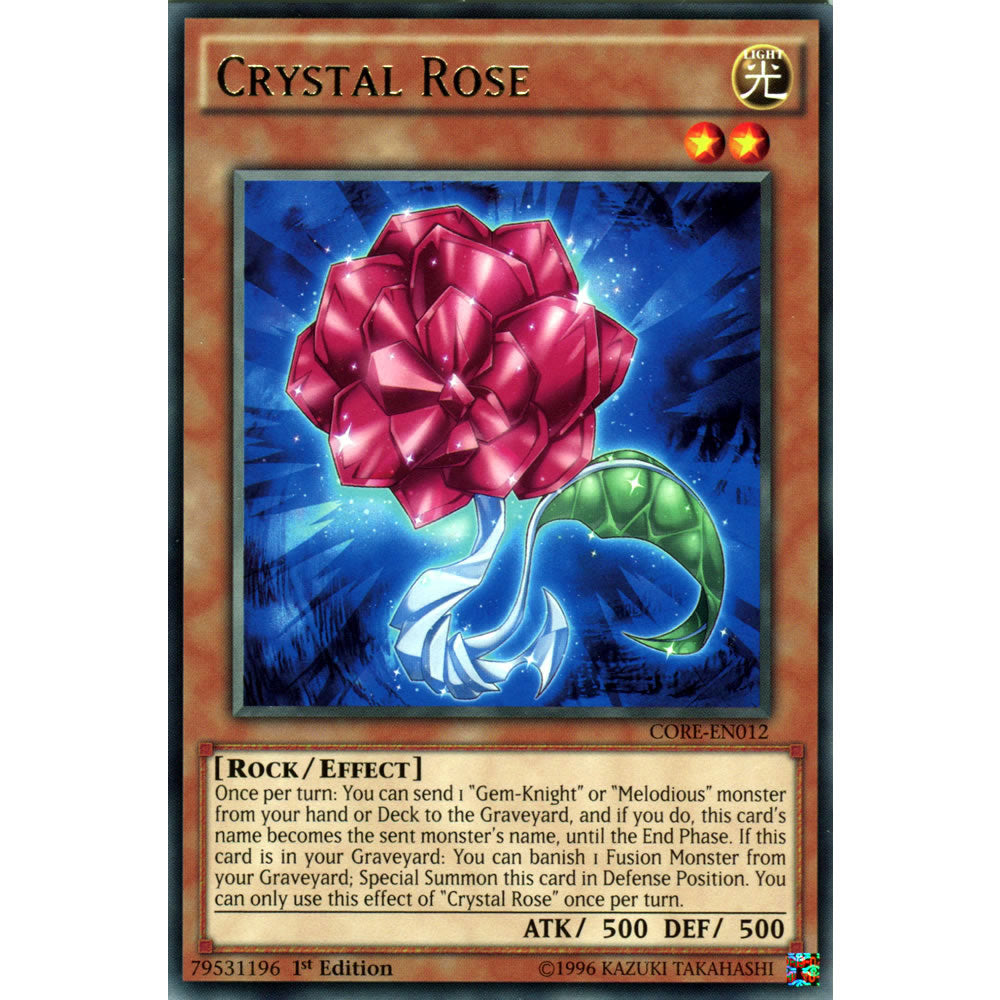 yugioh rose cards Crystal Rose CORE-EN012 Yu-Gi-Oh! Card