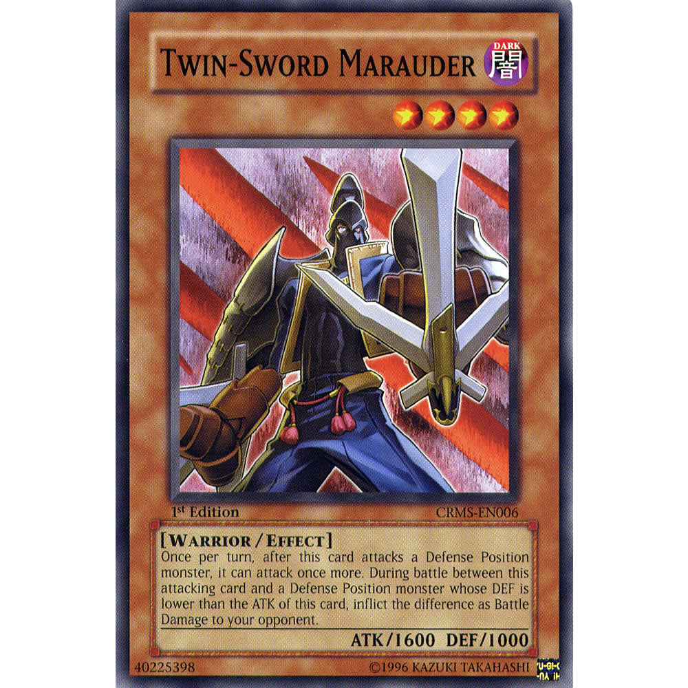 Twin - Sword Marauder CRMS-EN006 Yu-Gi-Oh! Card from the Crimson Crisis Set