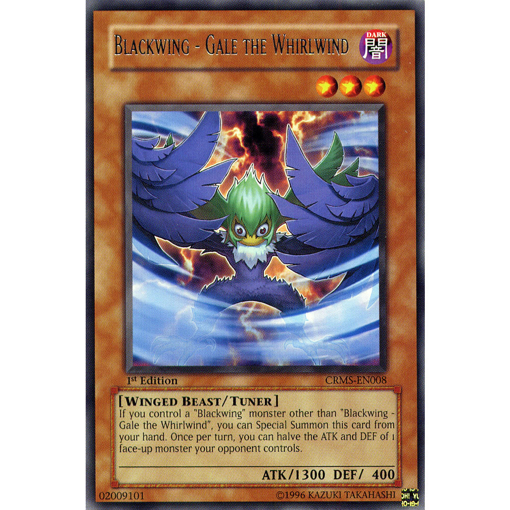 Blackwing - Gale The Whirlwind CRMS-EN008 Yu-Gi-Oh! Card Blackwing - Gale The Whirlwind CRMS-EN008 Yu-Gi-Oh! Card