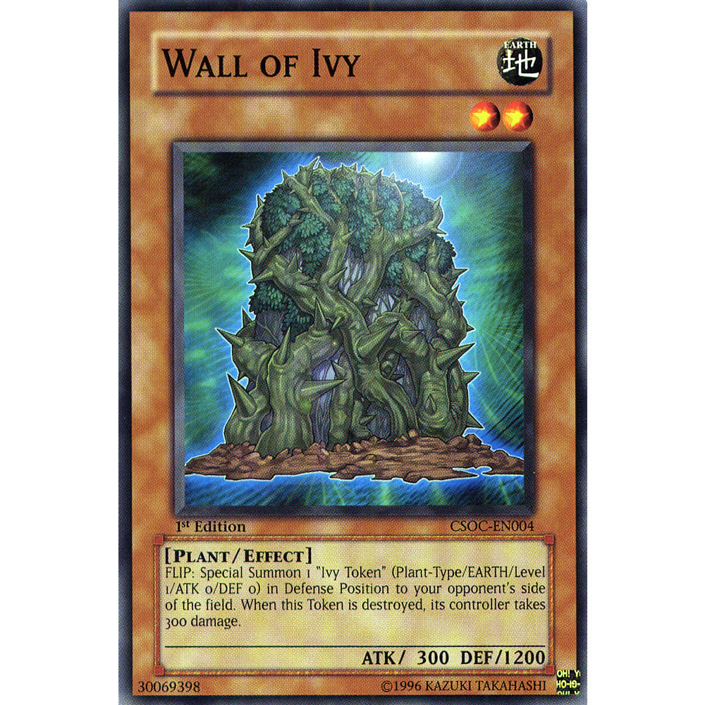 Wall of Ivy CSOC-EN004 Yu-Gi-Oh! Card - Deckboosters Wall of Ivy CSOC-EN004 Yu-Gi-Oh! Card - Deckboosters