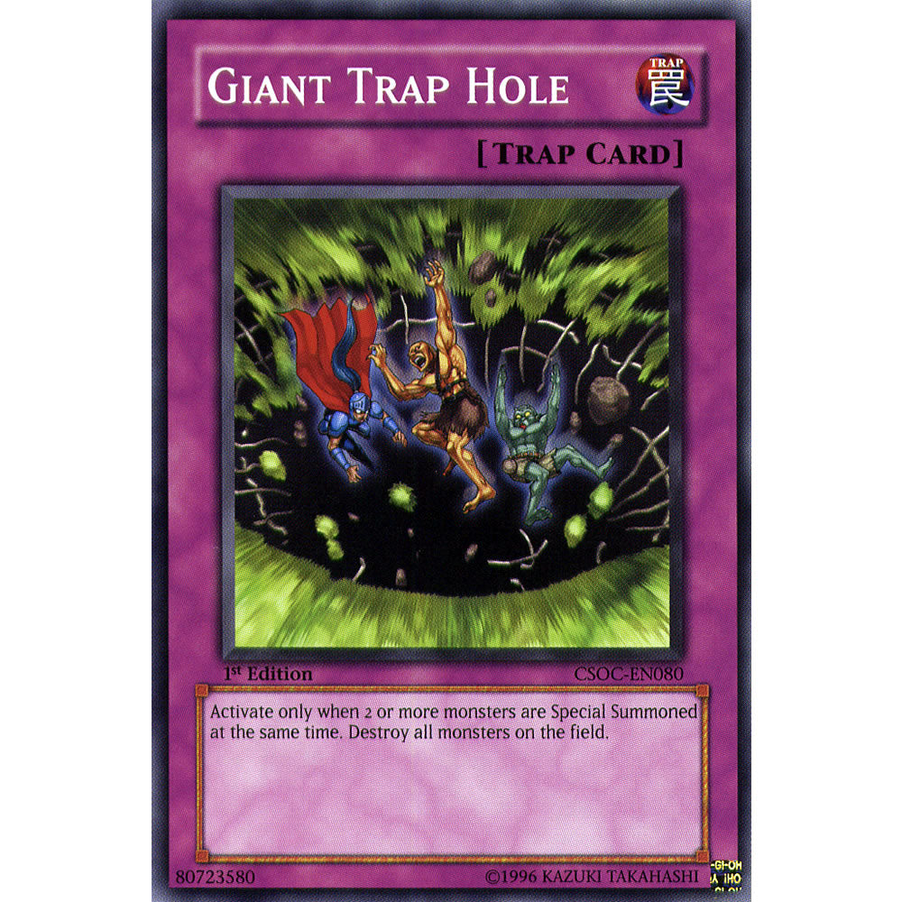 Giant Trap Hole CSOC-EN080 Yu-Gi-Oh! Card from the Crossroads of Chaos Set