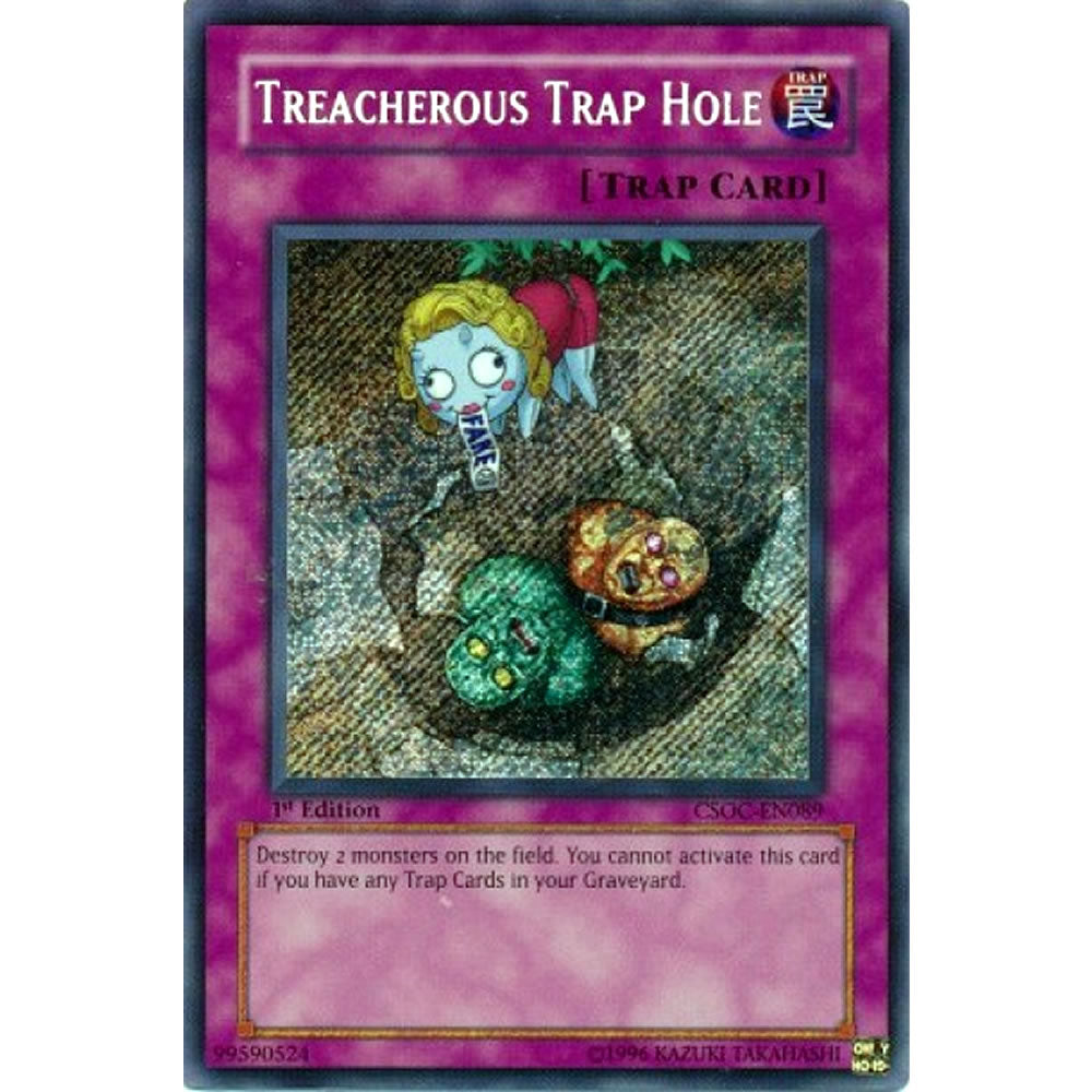 Treacherous Trap Hole CSOC-EN089 Yu-Gi-Oh! Card from the Crossroads of Chaos Set