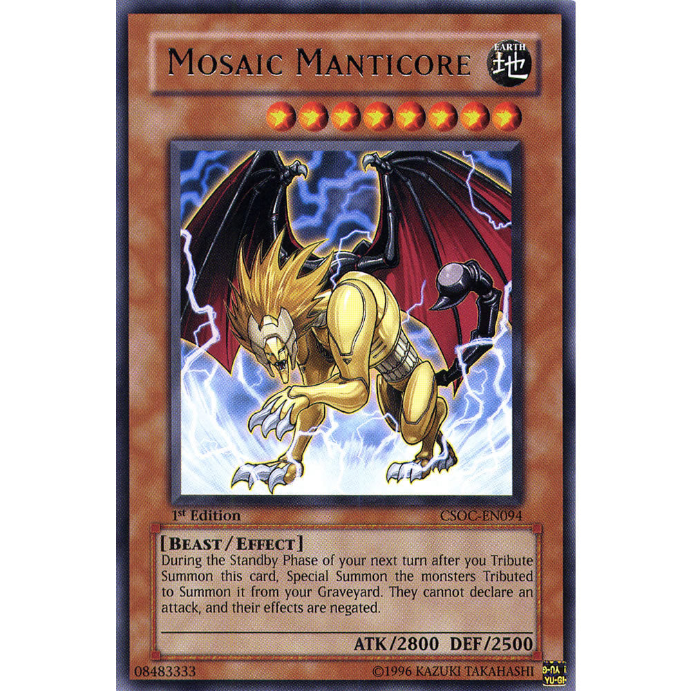 Mosaic Manticore CSOC-EN094 Yu-Gi-Oh! Card from the Crossroads of Chaos Set
