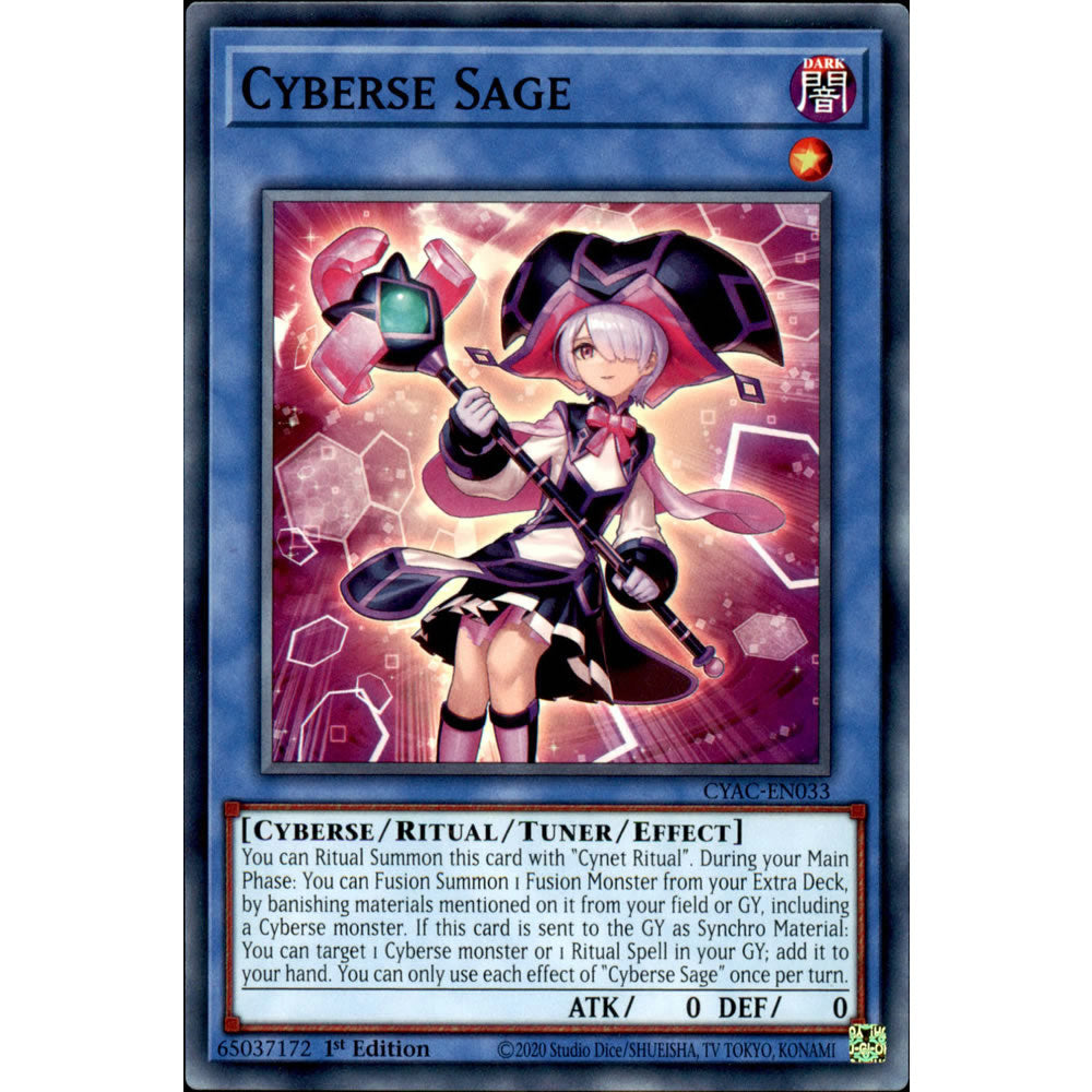 Cyberse Sage CYAC-EN033 Yu-Gi-Oh! Card - Deckboosters Cyberse Sage CYAC-EN033 Yu-Gi-Oh! Card - Deckboosters
