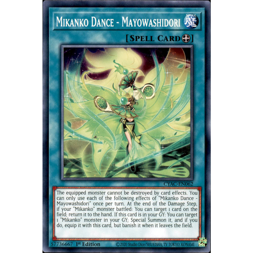 Mikanko Dance - Mayowashidori CYAC-EN062 Yu-Gi-Oh! Card from the Cyberstorm Access Set