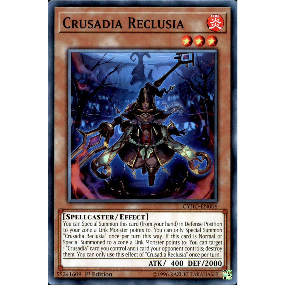 Crusadia Reclusia CYHO-EN006 Yu-Gi-Oh! Card from the Cybernetic Horizon Set