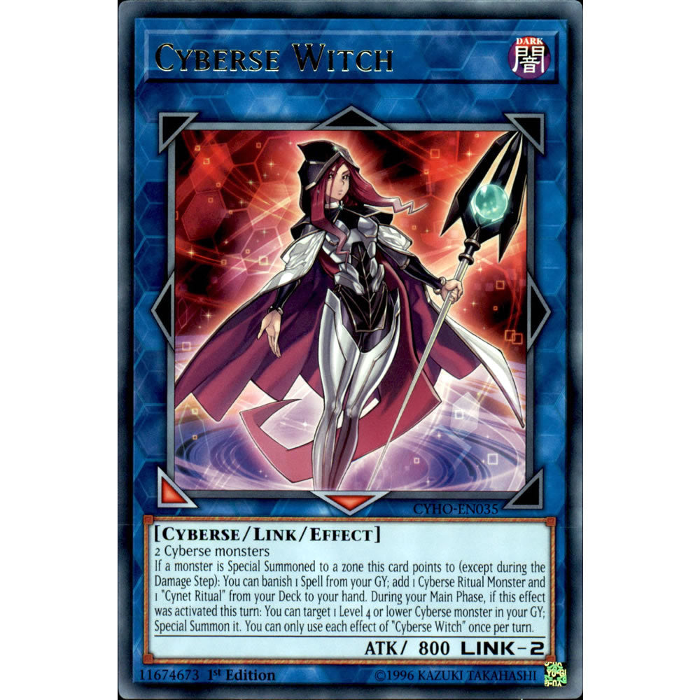 Cyberse Witch CYHO-EN035 Yu-Gi-Oh! Card - Deckboosters Cyberse Witch CYHO-EN035 Yu-Gi-Oh! Card - Deckboosters