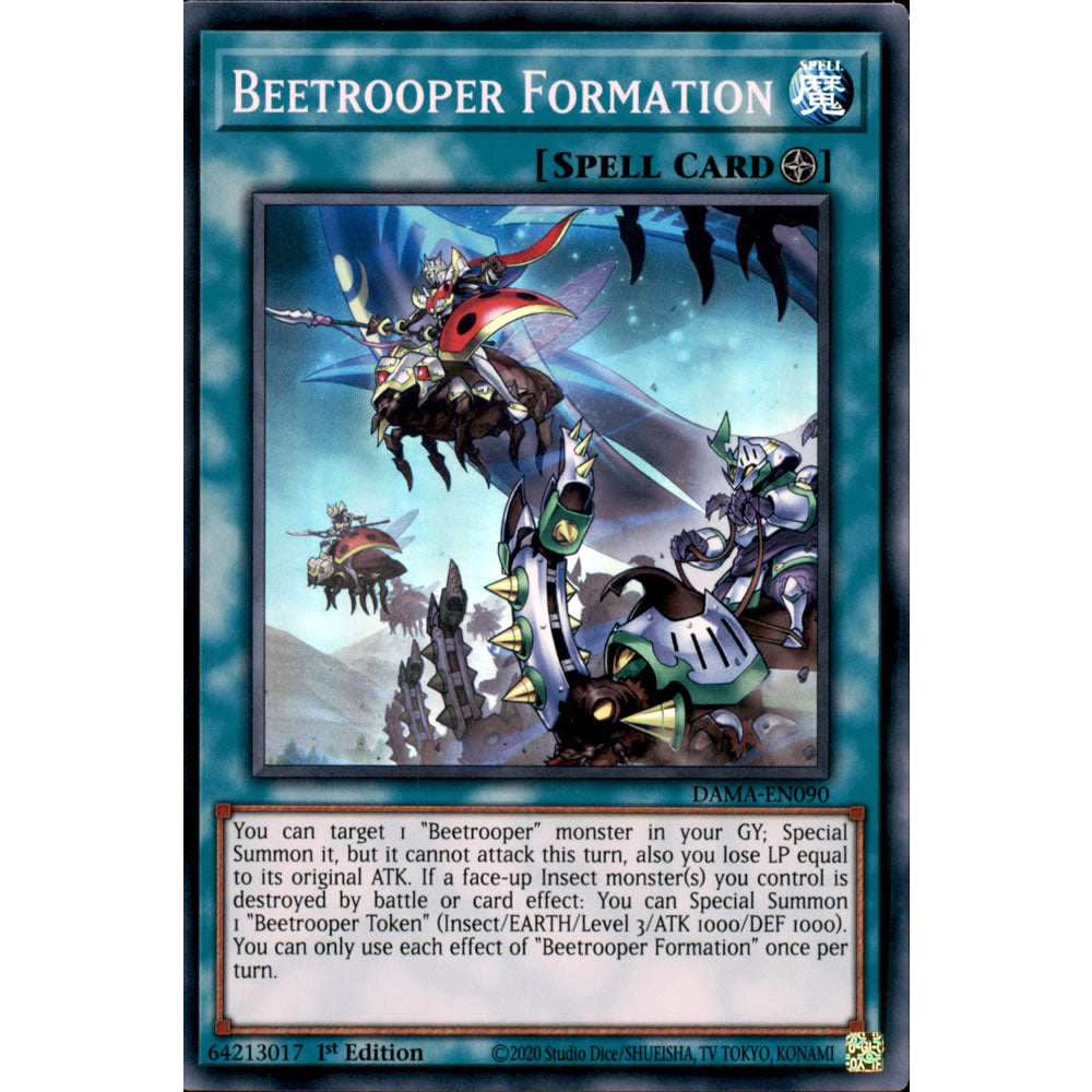 Beetrooper Formation DAMA-EN090 Yu-Gi-Oh! Card from the Dawn of Majesty Set