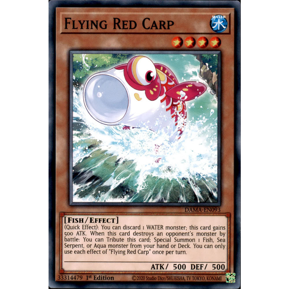 Flying Red Carp DAMA-EN093 Yu-Gi-Oh! Card from the Dawn of Majesty Set