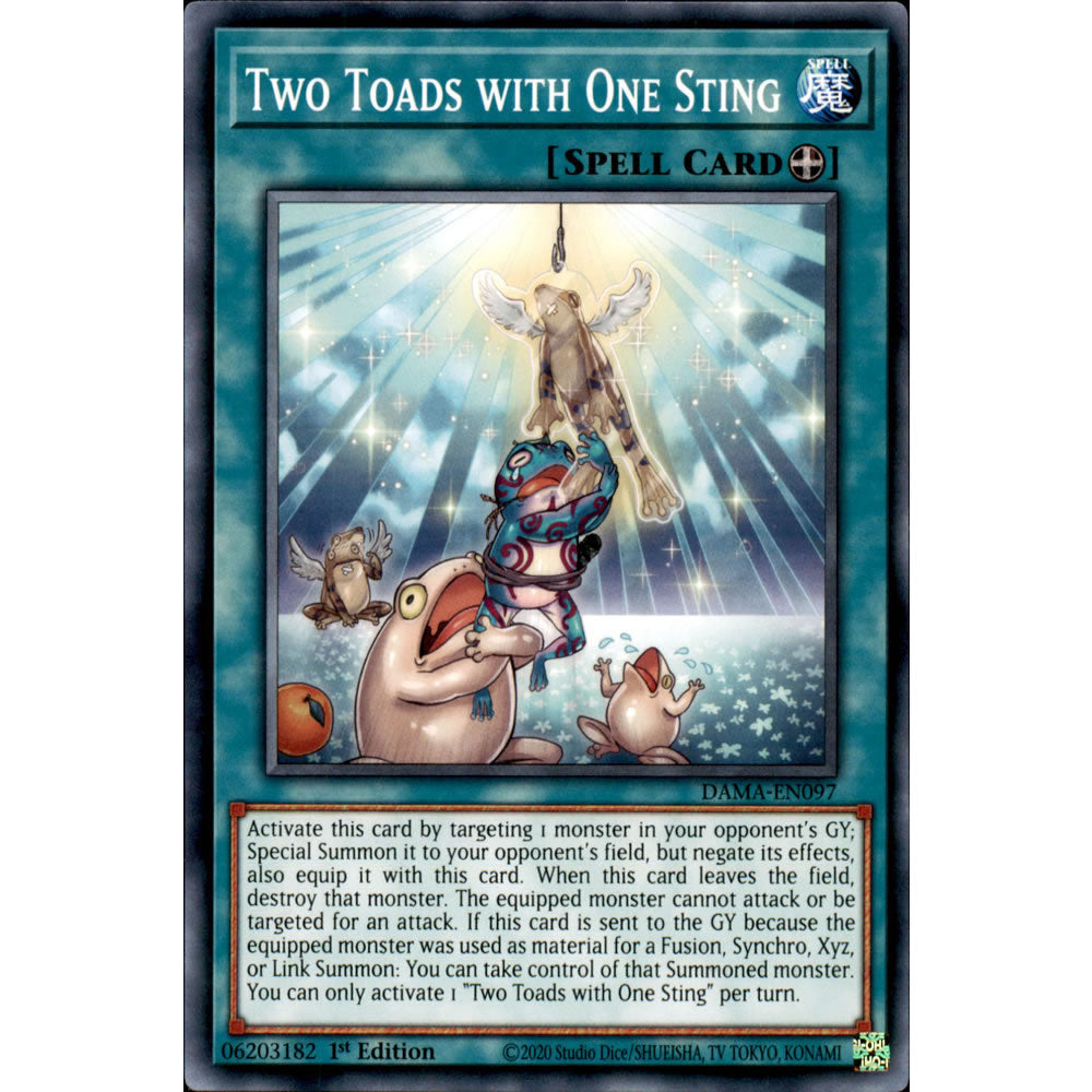 Two Toads with One Sting DAMA-EN097 Yu-Gi-Oh! Card from the Dawn of Majesty Set