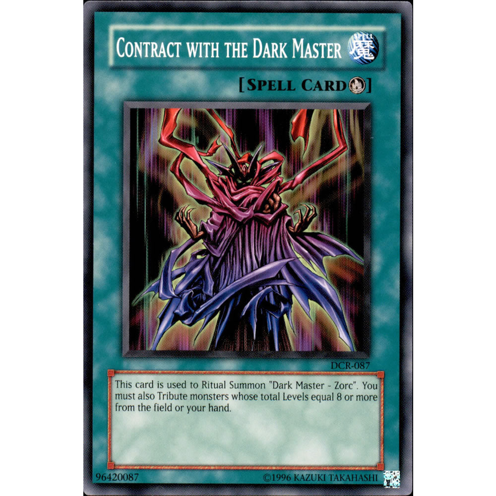 Contract with the Dark Master DCR-087 Yu-Gi-Oh! Card Contract with the Dark Master DCR-087 Yu-Gi-Oh! Card