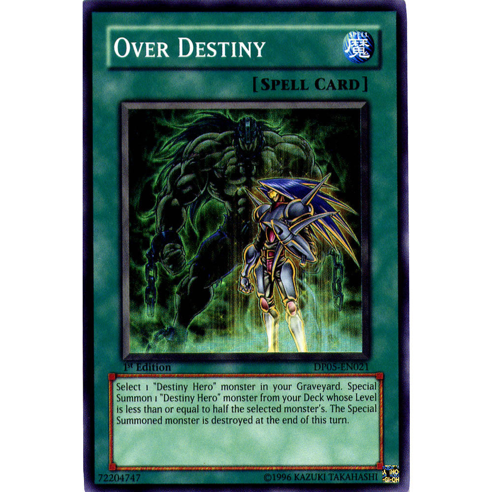 Over Destiny DP05-EN021 Yu-Gi-Oh! Card - Deckboosters Over Destiny DP05-EN021 Yu-Gi-Oh! Card - Deckboosters