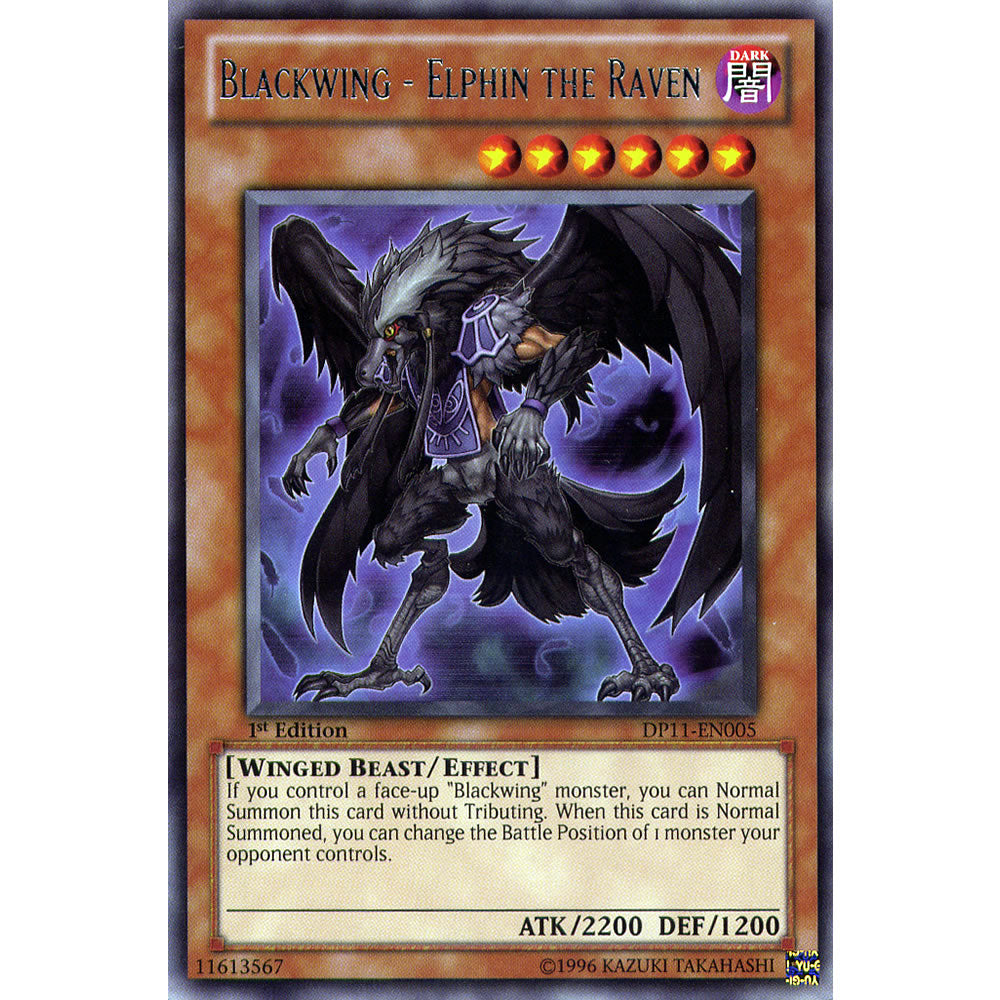 Blackwing - Elphin The Raven DP11-EN005 Yu-Gi-Oh! Card from the Duelist Pack: Crow Duelist Set
