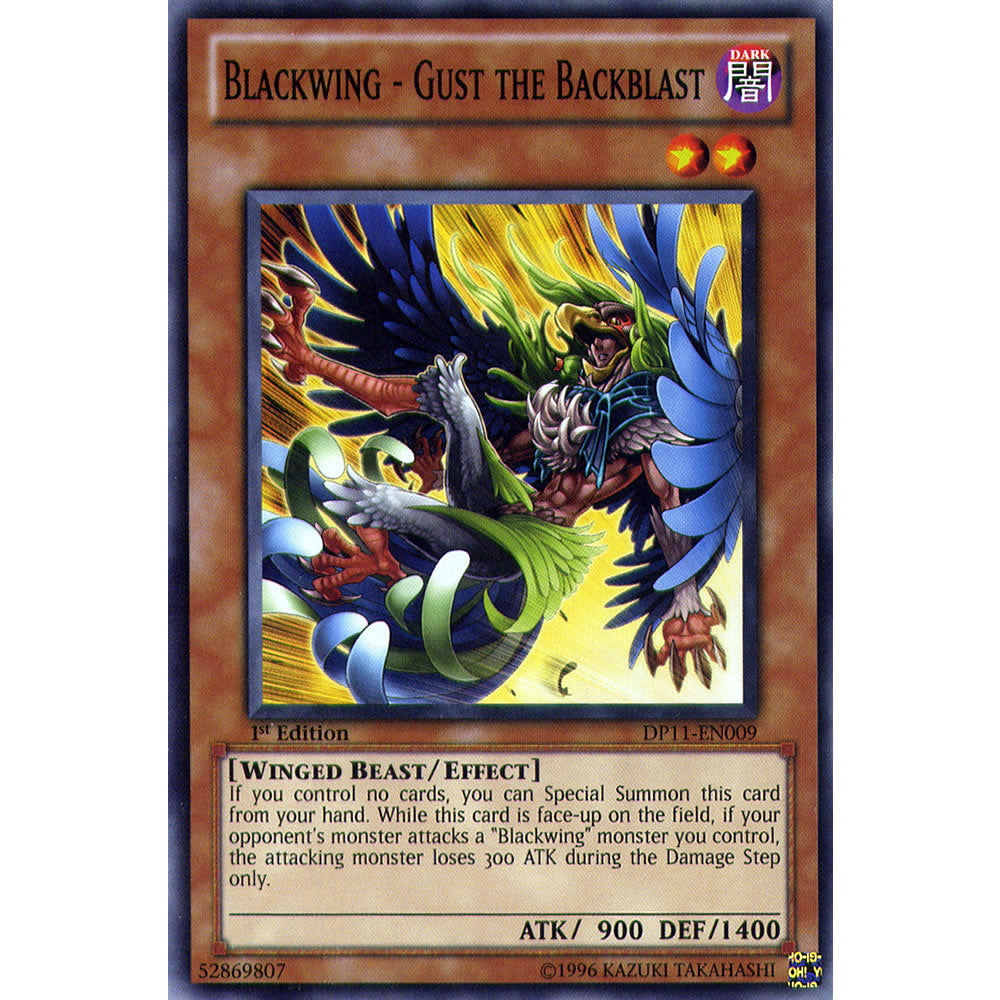 Blackwing - Gust The Backblast DP11-EN009 Yu-Gi-Oh! Card from the Duelist Pack: Crow Duelist Set