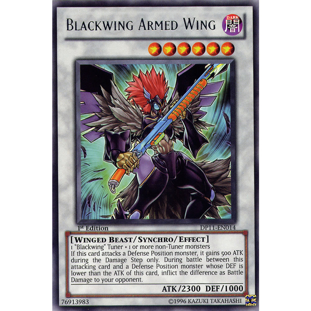blackwing tuner monsters Blackwing Armed Wing DP11-EN014 Yu-Gi-Oh! Card