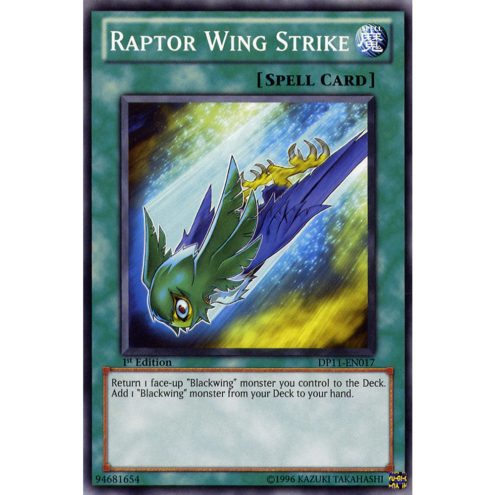 Raptor Wing Strike DP11-EN017 Yu-Gi-Oh! Card from the Duelist Pack: Crow Duelist Set
