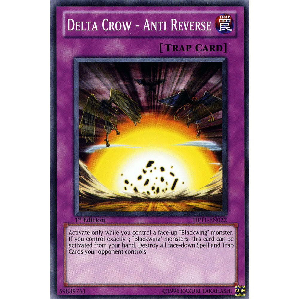 Delta Crow - Anti Reverse DP11-EN022 Yu-Gi-Oh! Card from the Duelist Pack: Crow Duelist Set