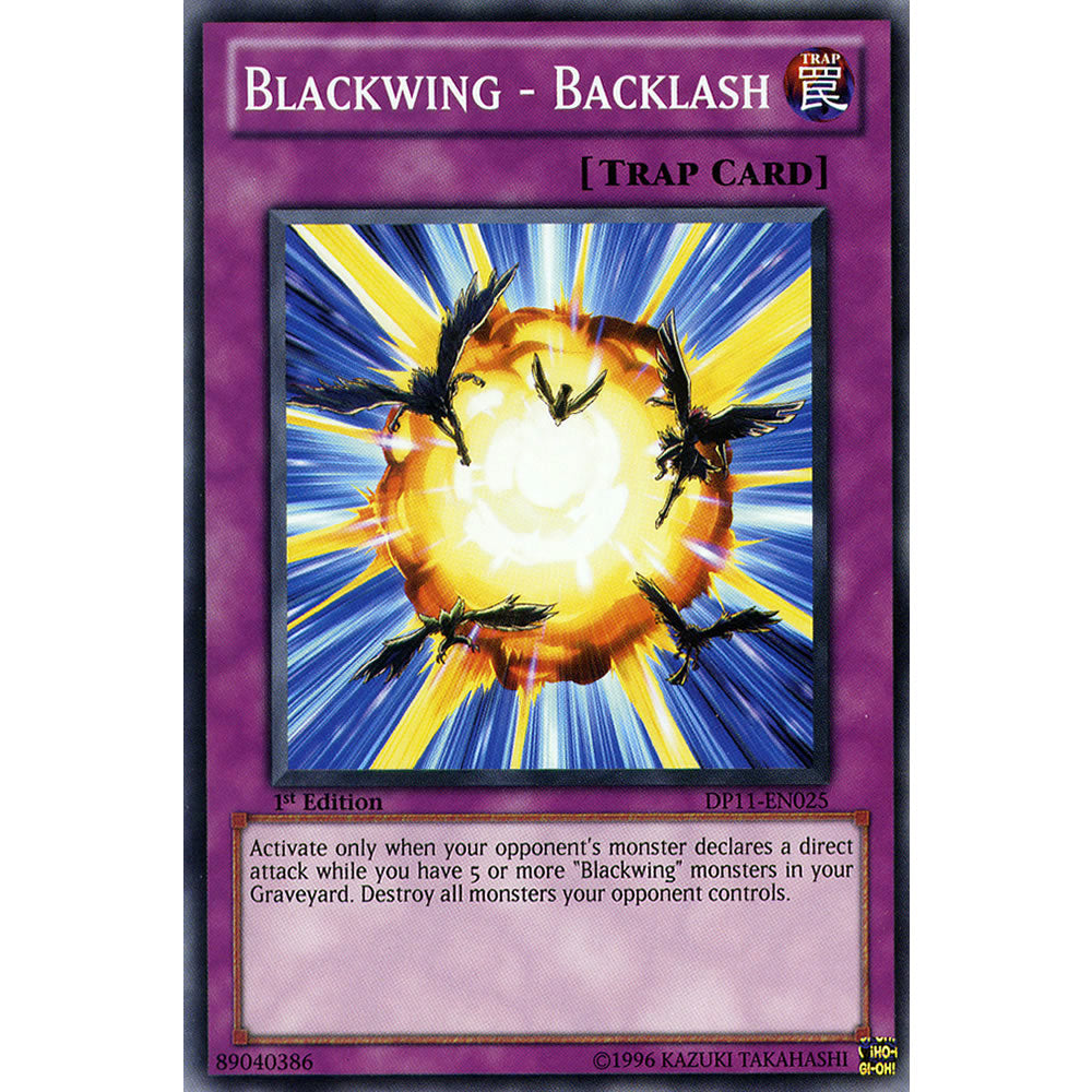 Blackwing - Backlash DP11-EN025 Yu-Gi-Oh! Card from the Duelist Pack: Crow Duelist Set