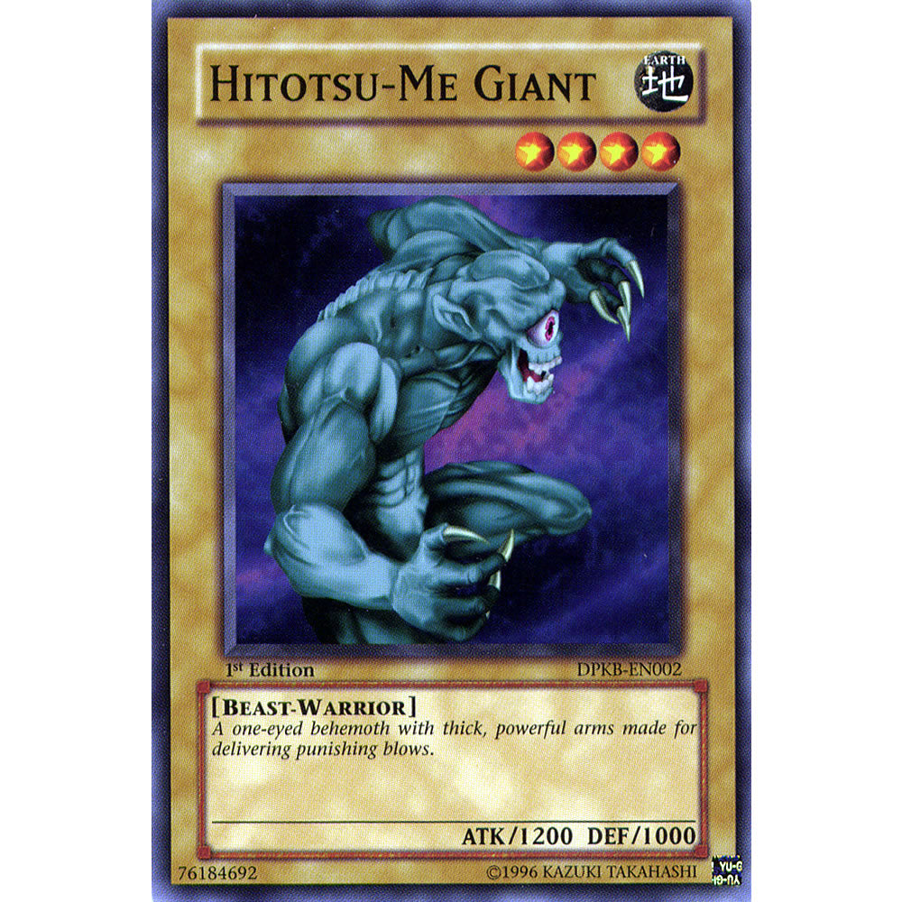 Hitotsu-Me Giant DPKB-EN002 Yu-Gi-Oh! Card - Deckboosters Hitotsu-Me Giant DPKB-EN002 Yu-Gi-Oh! Card - Deckboosters