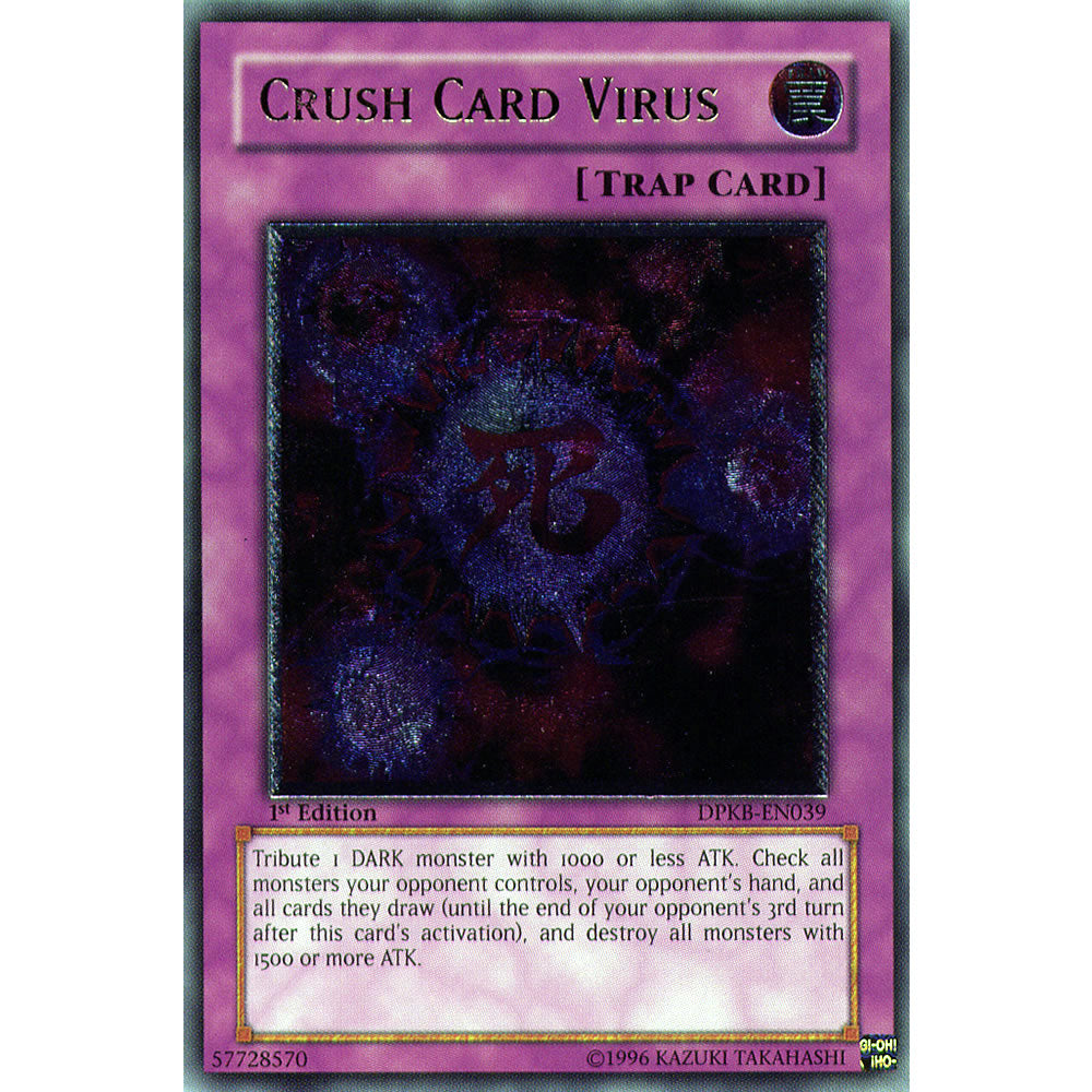 Crush Card Virus DPKB-EN039 Yu-Gi-Oh! Card from the Duelist Pack: Kaiba Set