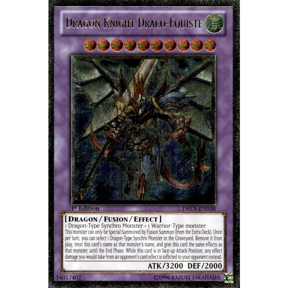 Dragon Knight Draco-Equiste DREV-EN038 Yu-Gi-Oh! Card from the Duelist Revolution Set