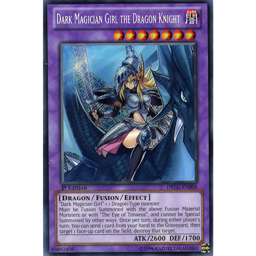 Dark Magician Girl the Dragon Knight DRLG-EN004 Yu-Gi-Oh! Card from the Dragons of Legend Set