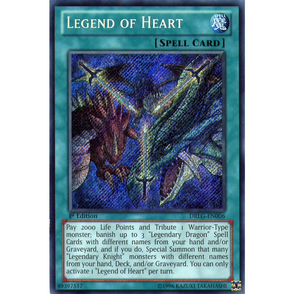 Legend of Heart DRLG-EN006 Yu-Gi-Oh! Card from the Dragons of Legend Set