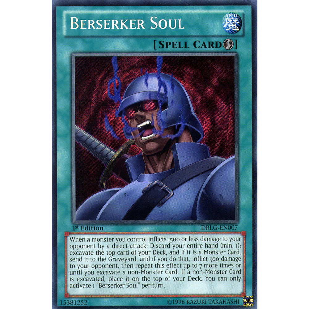 Berserker Soul DRLG-EN007 Yu-Gi-Oh! Card from the Dragons of Legend Set